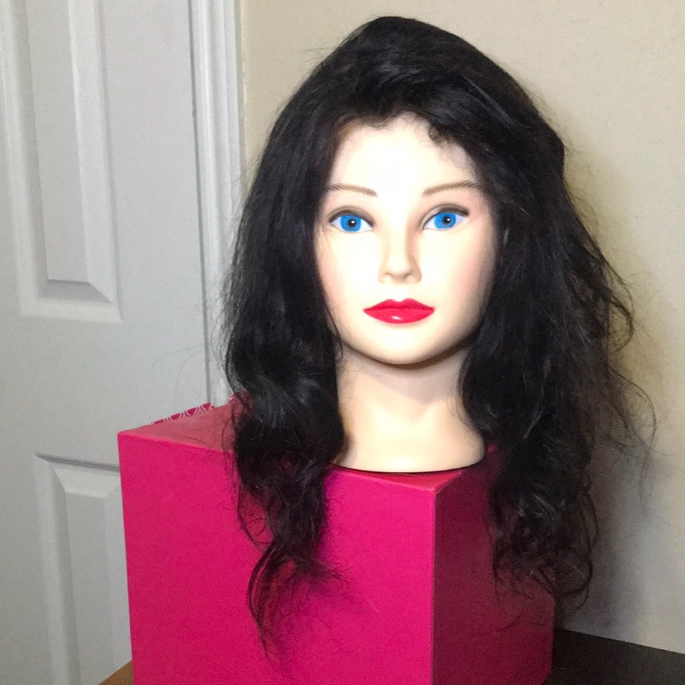Human hair lace front wig